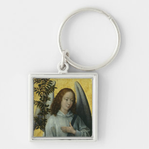 Angel Holding an Olive Branch Keychain