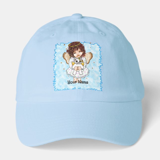Angel Holding Cat Hat (Front)