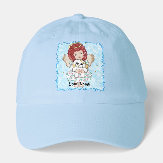 Angel Holding Dog Hat (Front)