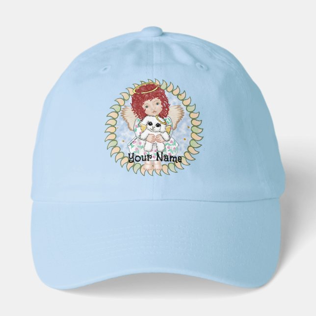 Angel Holding Dog Hat (Front)
