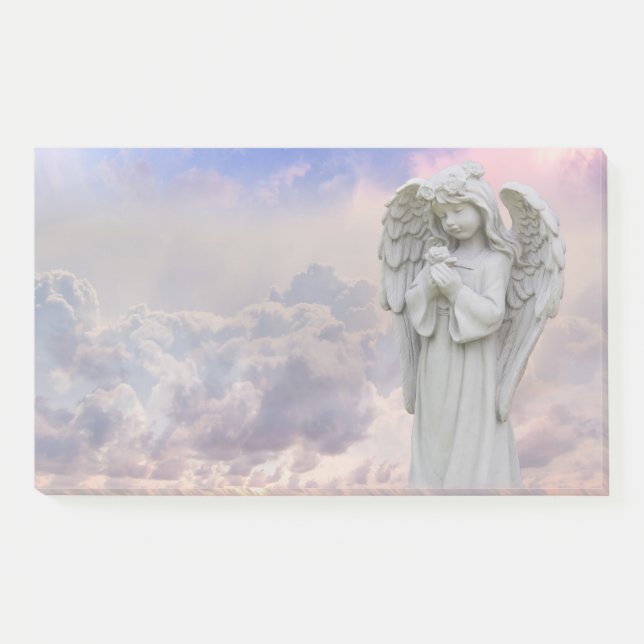 Angel Holding Flower Post-it Notes (Front)