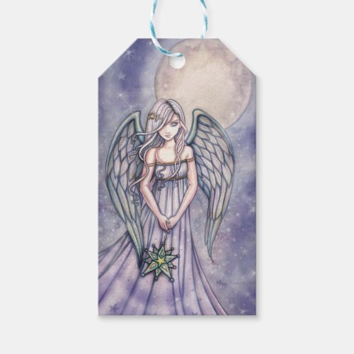 Angel Holding Star Ornament Fantasy Art Gift Tags