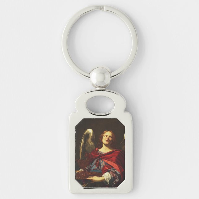 Angel Holding the Vessel and Towel  Keychain (Front)