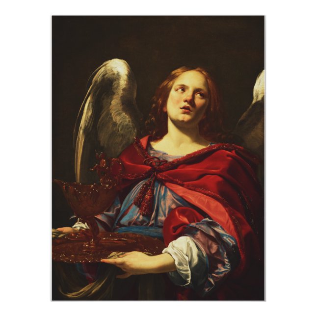 Angel Holding the Vessel and Towel  Poster (Front)