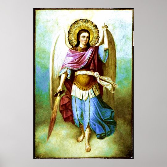 Angel Holy Archangel Saint Michael Poster | Zazzle.com