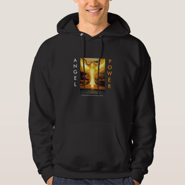 ANGEL HOODIE: Angel Power Design + Words Hoodie (Front)