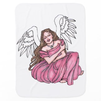 Angel hugs baby blanket