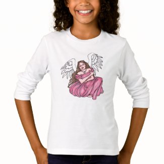 Angel hugs Girls' Basic Long Sleeve T-Shirt