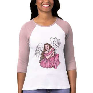 Angel Hugs Women's Bella+Canvas 3/4 Sleeve Raglan T-Shirt