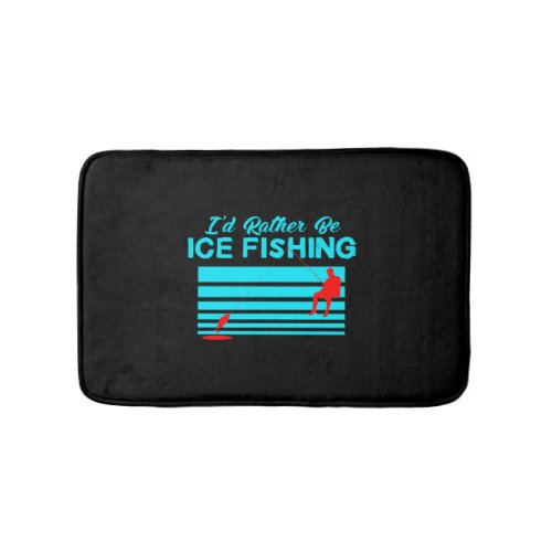 Angel Ice Fishing Fishes    Bath Mat