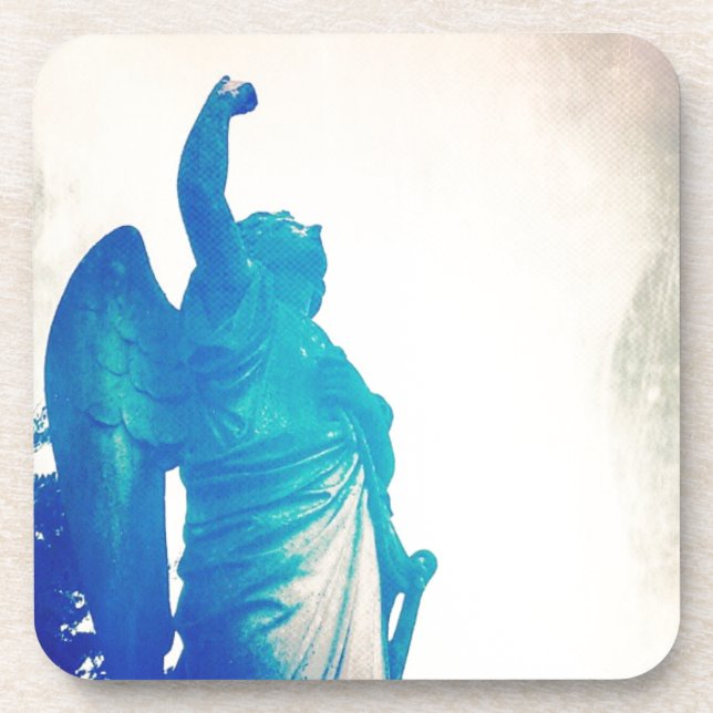 Angel in a Storm Beverage Coaster (Front)