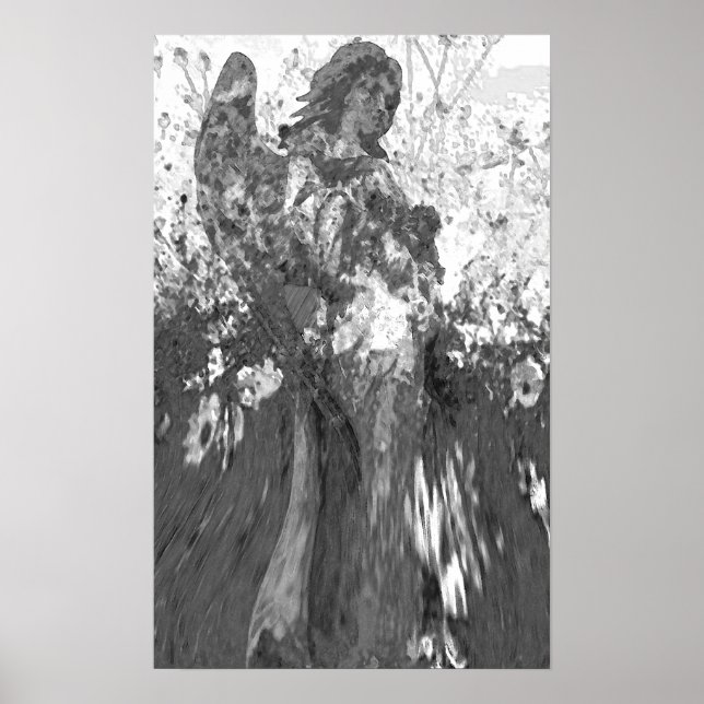 Angel in Black and White Poster (Front)