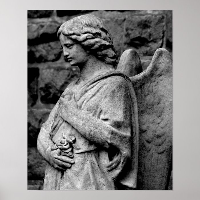 Angel in Black and white poster