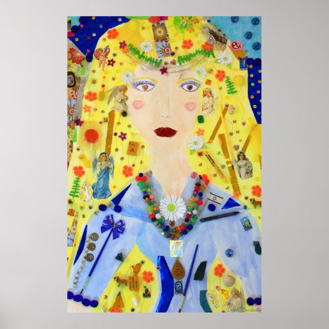 Angel in Blue Art Posters - Surreal Artwork Gifts (Front)