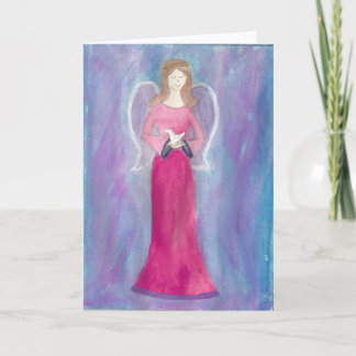 angel in blue...by peacewillow holiday card