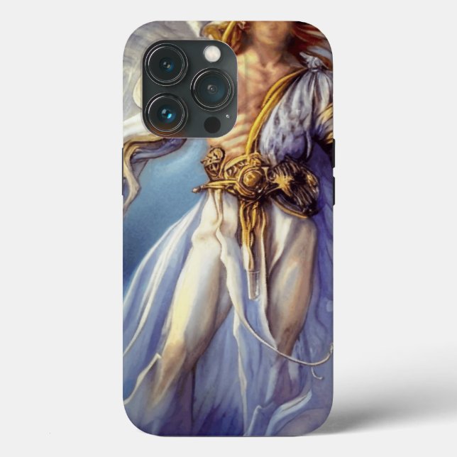 Angel In Blue Carrying A Sword Case-Mate iPhone Case (Back)