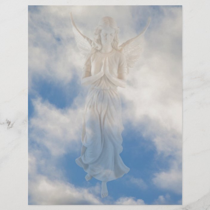 Angel in blue heaven cloudy sky by healing love | Zazzle.com