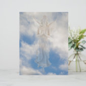 Angel in blue heaven cloudy sky by healing love (Standing Front)