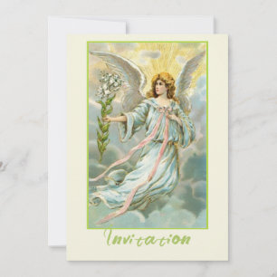 Angel In Blue Invitation