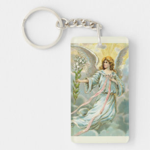 Angel In Blue Keychain