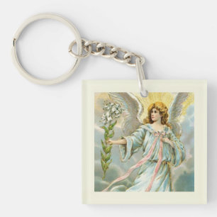 Angel In Blue Keychain