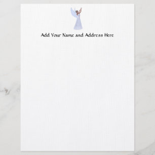 Angel in Blue Letterhead