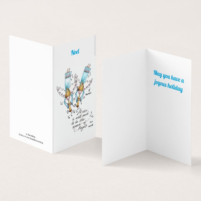 Angel in Blue Playing Music for Our Souls  (Inside and Outside)