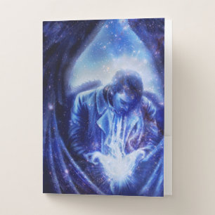 Angel in Blue Pocket Folder