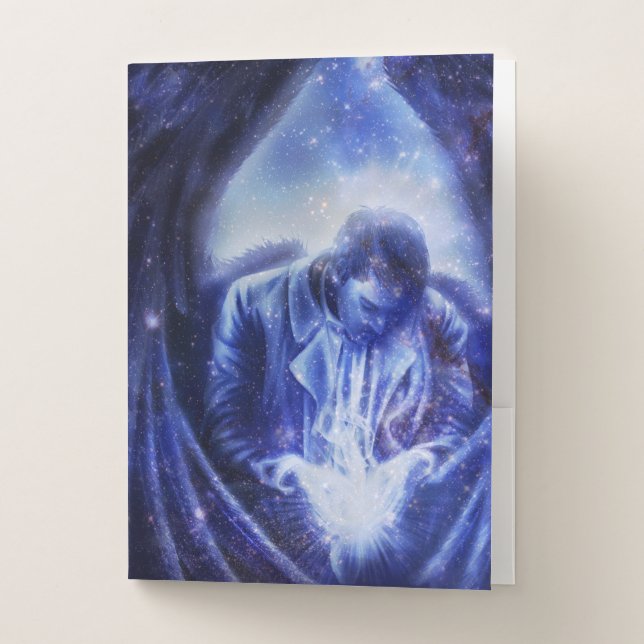 Angel in Blue Pocket Folder (Front)