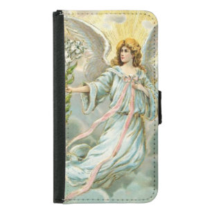 Angel In Blue Samsung Galaxy S5 Wallet Case