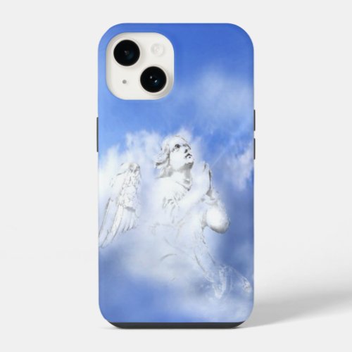 Angel in Clouds Graphic Art  iPhone 14 Case