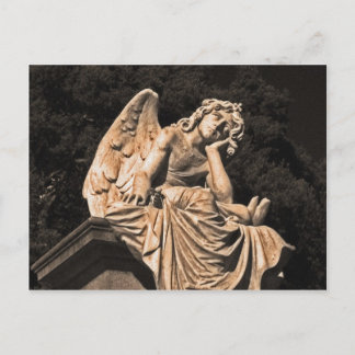 angel in contemplation postcard