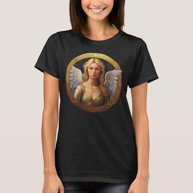 Angel in Gold Frame T-Shirt (Front)