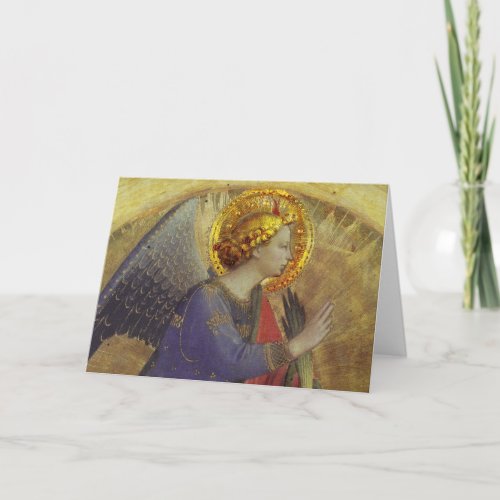 Angel in Gold Holiday Card