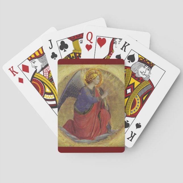 Angel in Gold Poker Cards (Back)