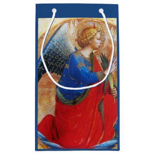 ANGEL IN GOLD RED AND BLUE SMALL GIFT BAG