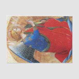 ANGEL IN GOLD RED AND BLUE TISSUE PAPER