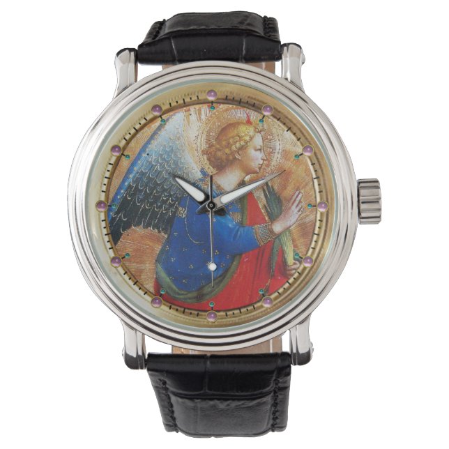 ANGEL IN GOLD RED AND BLUE WATCH (Front)