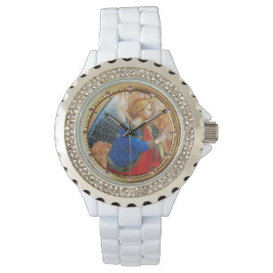 ANGEL IN GOLD RED AND BLUE WATCH