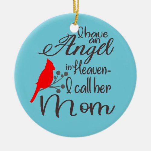 Angel in Heaven Ceramic Ornament