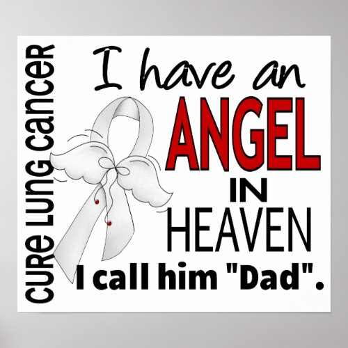 Angel In Heaven Dad Lung Cancer Poster