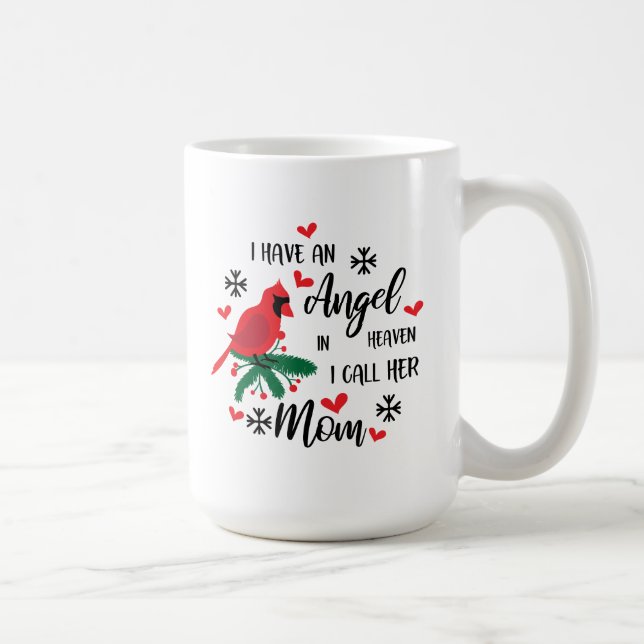Angel in Heaven Mom Memorial Coffee Mug (Right)
