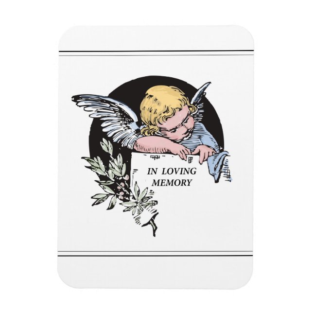 Angel in Loving Memory, Classic In Remembrance Magnet (Vertical)