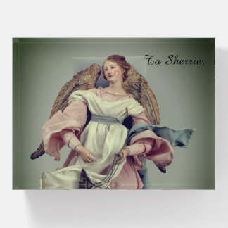Angel in Pink & White: Christmas Paperweight
