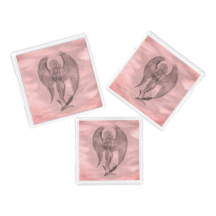 Angel in Tattoo Style Acrylic Tray