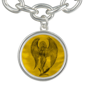Angel in Tattoo Style Bracelet