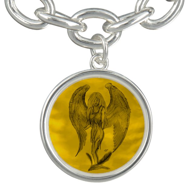 Angel in Tattoo Style Bracelet (Design)