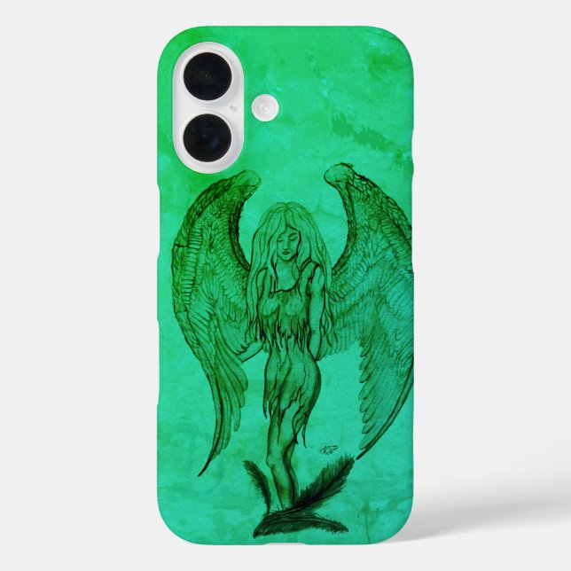Angel in Tattoo Style Case-Mate iPhone Case (Back)
