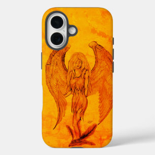 Angel in Tattoo Style iPhone 16 Case