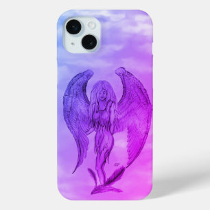Angel in Tattoo Style iPhone 15 Plus Case